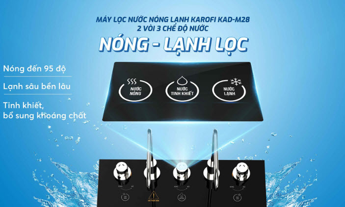 may loc nuoc nong lanh karofi kad m28 2